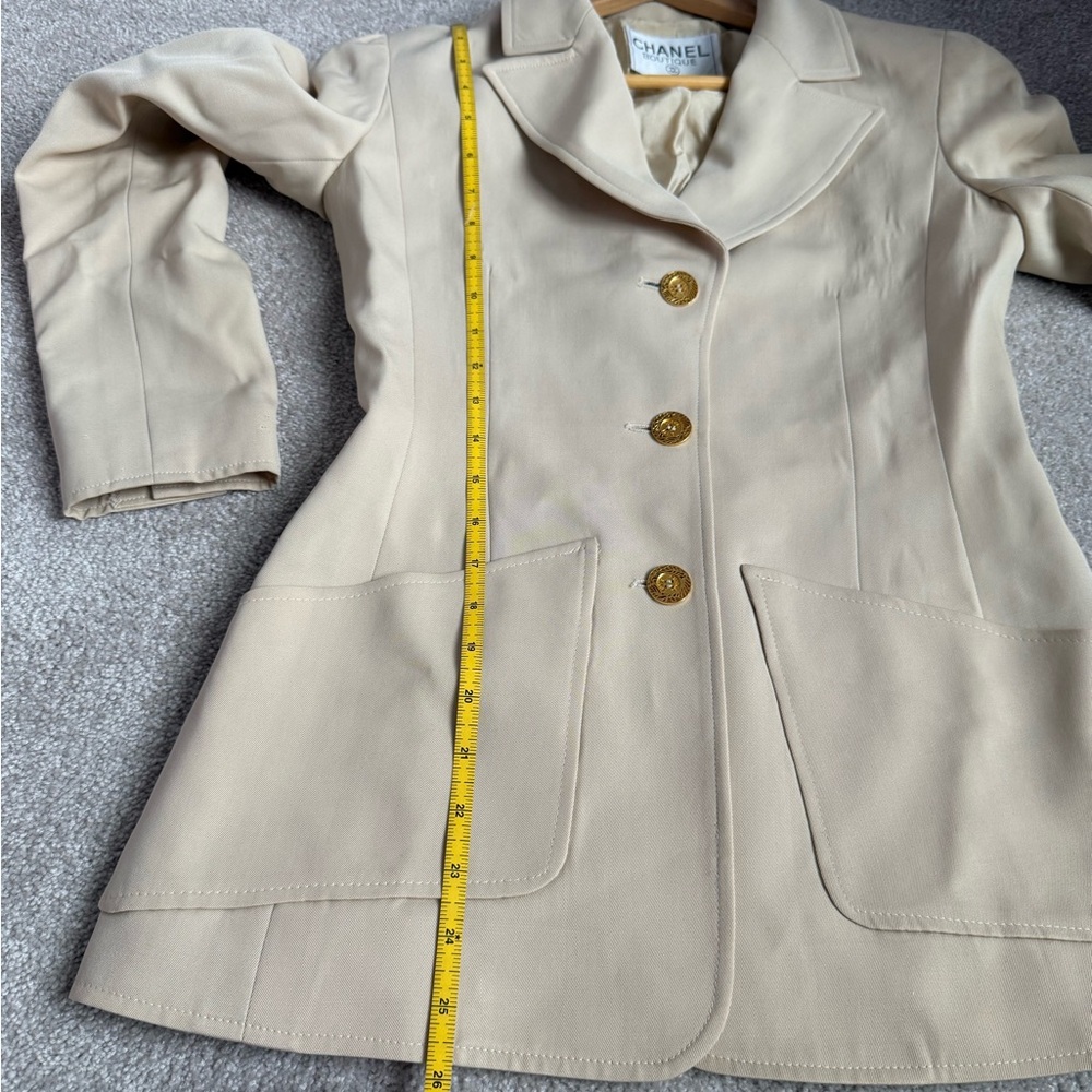 Vintage CHANEL Blazer Laine Wool & Silk - Picture 6 of 16